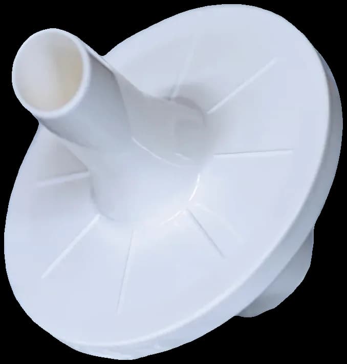 Turbine et filtre antibactérien jetables pour spirométrie custo med