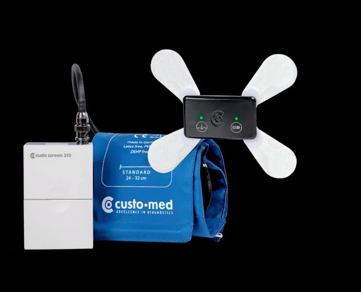 Système custo holter ABPM enregistrant Holter ECG et MAPA simultanément
