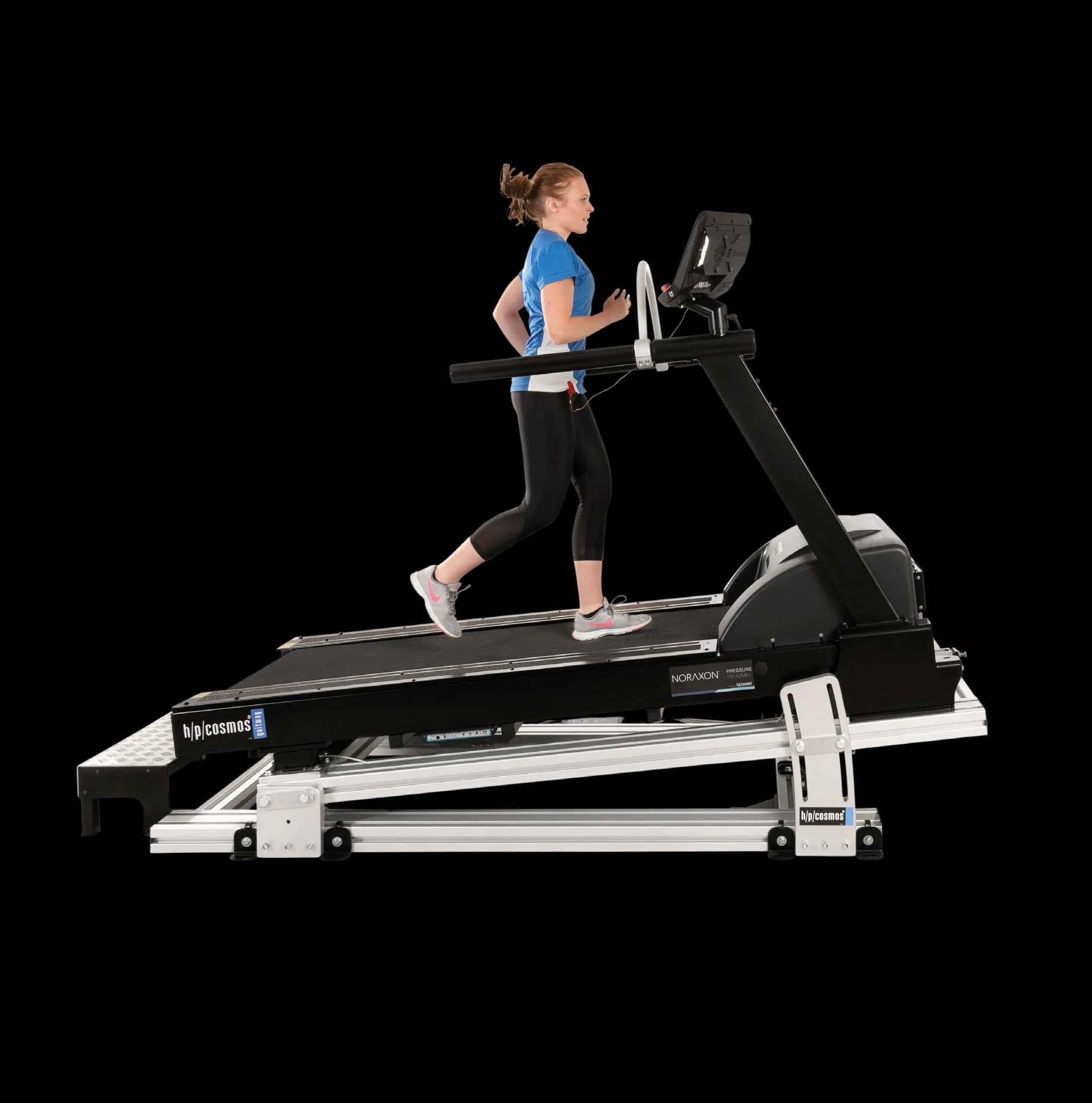 Tapis roulant h/p/cosmos instrumenté pour analyse biomécanique de la marche