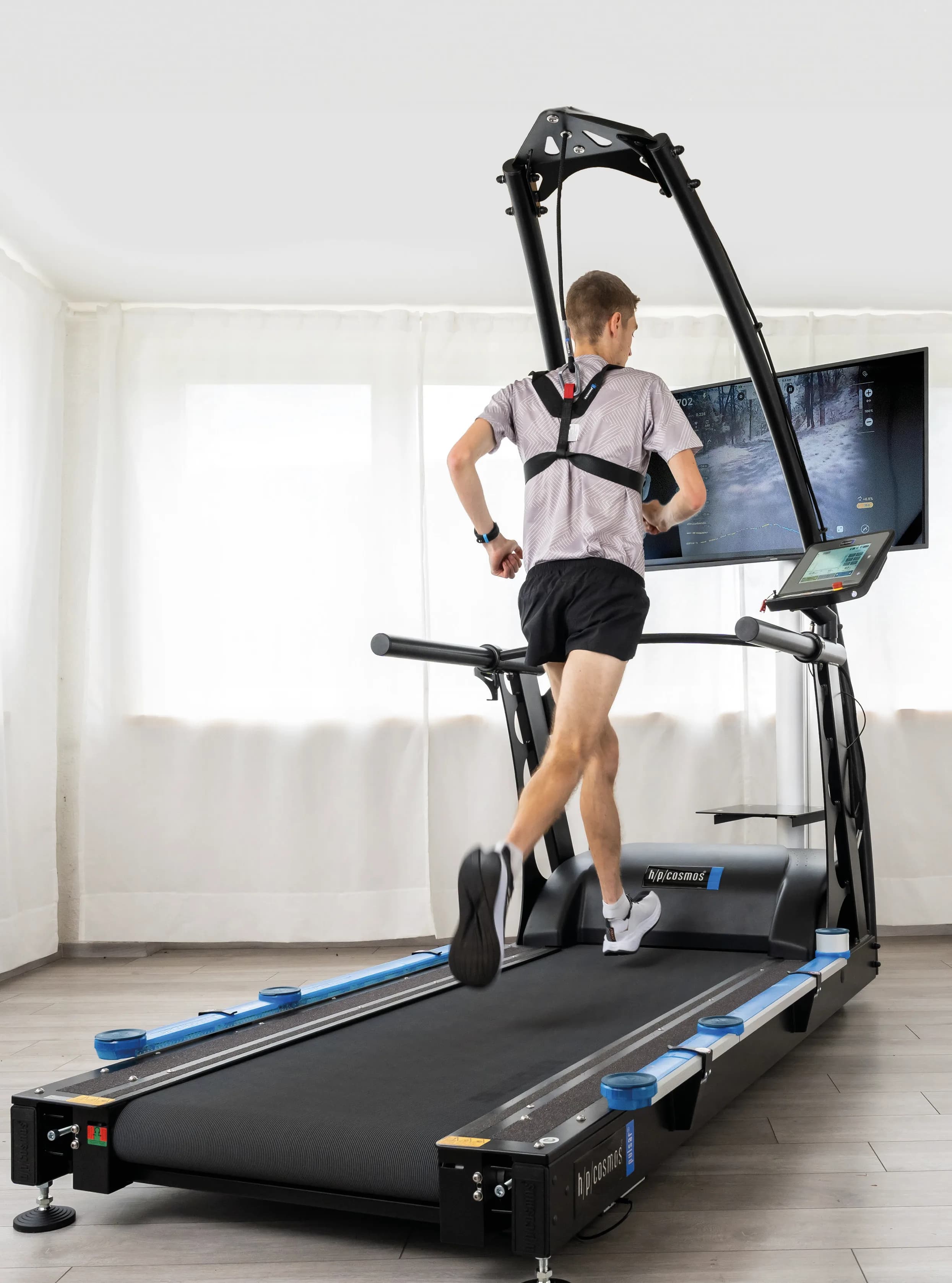 Diagnostic de performance sportive sur tapis roulant h/p/cosmos grande surface