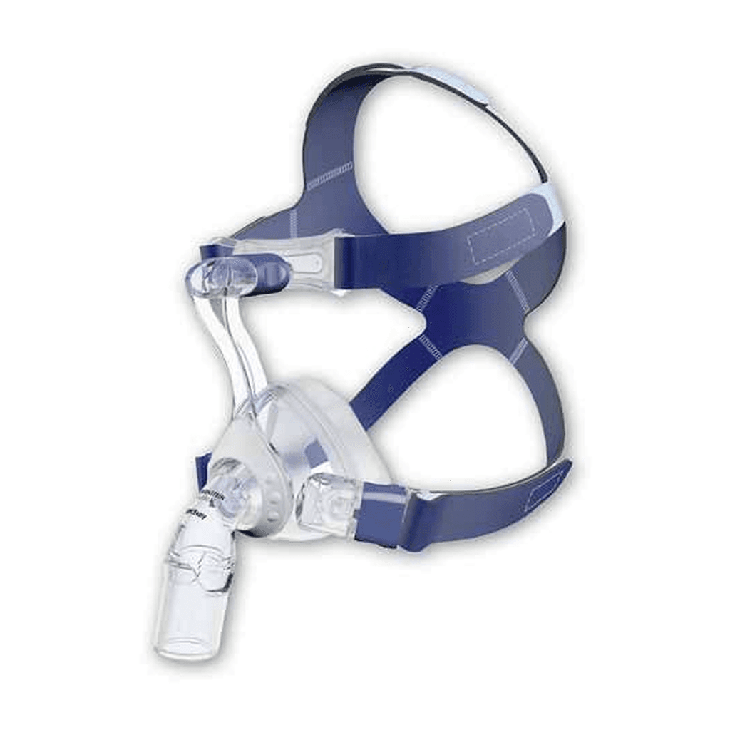 Masque CPAP nasal JOYCEeasy : vue principale du dispositif et de ses principaux composants visibles