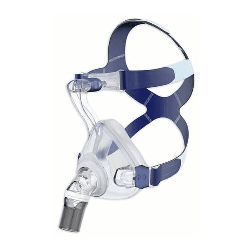 Masque CPAP bucco-nasal JOYCEeasy Full Face : vue principale du dispositif et de ses principaux composants visibles