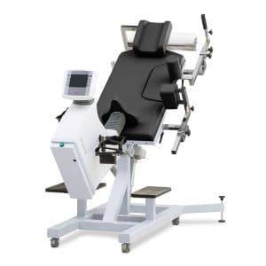 Ergomètre couché inclinable Ergoselect 1200 : vue trois quarts montrant la structure, les appuis et les possibilités de réglage de l’ergomètre