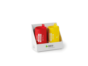 Jeu de brassards rouge et jaune pour le tensiomètre connecté MESI mTABLET BP