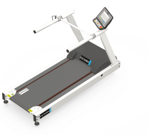 Tapis roulant médical H/P/Cosmos mercury® : vue principale du dispositif et de ses principaux composants visibles