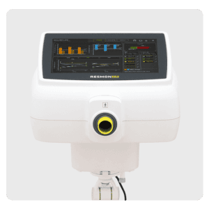 Oscillomètre Resmon Pro V3 : oscillomètre respiratoire avec écran tactile et embout patient