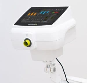 Oscillomètre Resmon Pro V3 : oscillomètre respiratoire avec écran tactile et embout patient