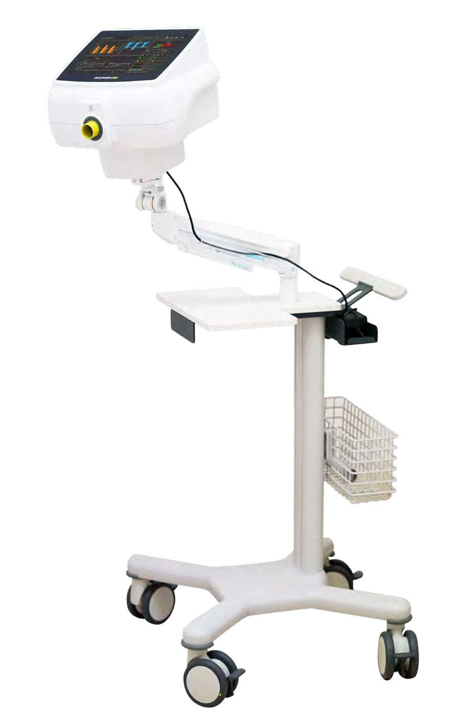 Oscillomètre Resmon Pro V3 : oscillomètre respiratoire avec écran tactile et embout patient