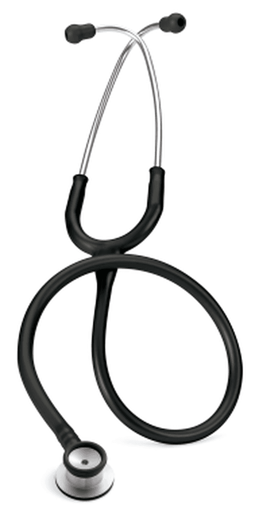 Stéthoscope Littmann Classic II Nouveau-né : vue de face avec tubulure et finition de pavillon correspondant à cette variante