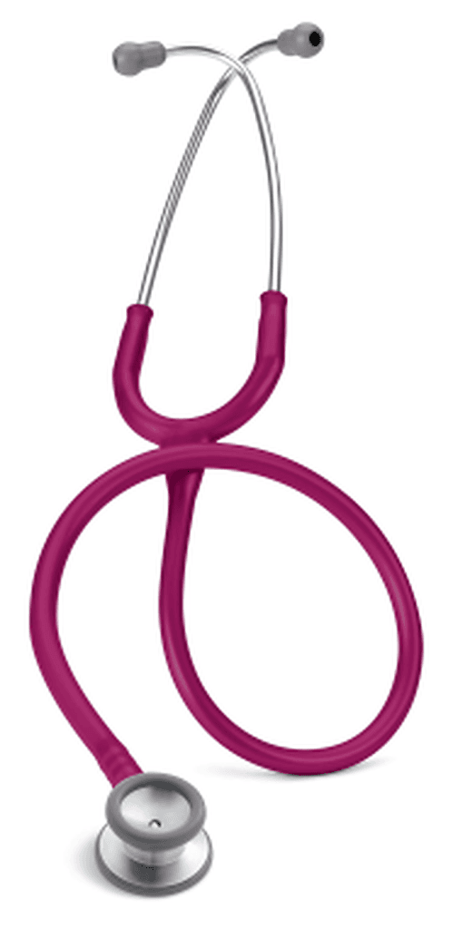 Stéthoscope Littmann Classic II Pédiatrique : vue de face avec tubulure et finition de pavillon correspondant à cette variante