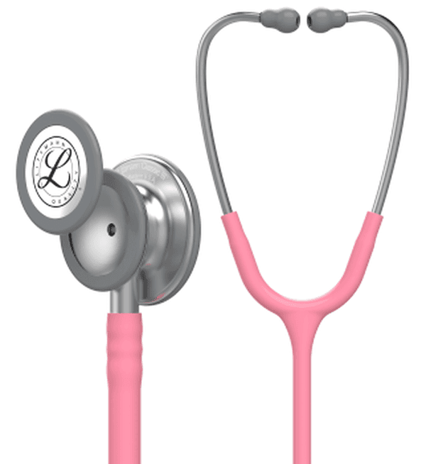 Stéthoscope Littmann Classic III : vue de face avec tubulure et finition de pavillon correspondant à cette variante