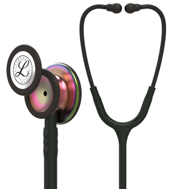 Stéthoscope Littmann Classic III : vue de face avec tubulure et finition de pavillon correspondant à cette variante