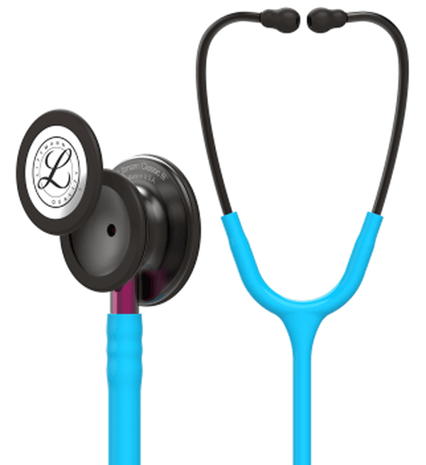 Stéthoscope Littmann Classic III : vue de face avec tubulure et finition de pavillon correspondant à cette variante
