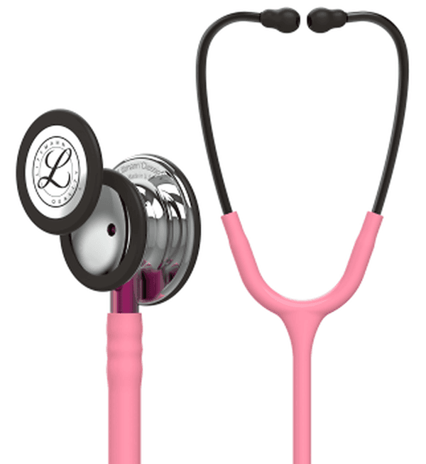 Stéthoscope Littmann Classic III : vue de face avec tubulure et finition de pavillon correspondant à cette variante