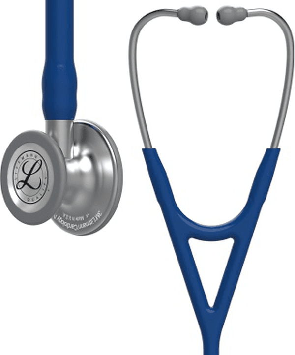 Stéthoscope Littmann Cardiology IV : vue de face avec tubulure et finition de pavillon correspondant à cette variante