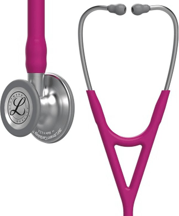 Stéthoscope Littmann Cardiology IV : vue de face avec tubulure et finition de pavillon correspondant à cette variante