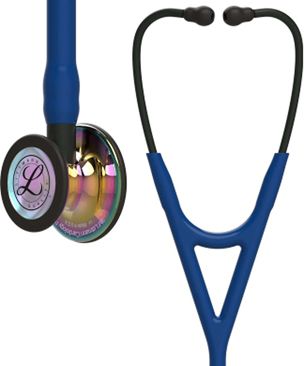 Stéthoscope Littmann Cardiology IV : vue de face avec tubulure et finition de pavillon correspondant à cette variante