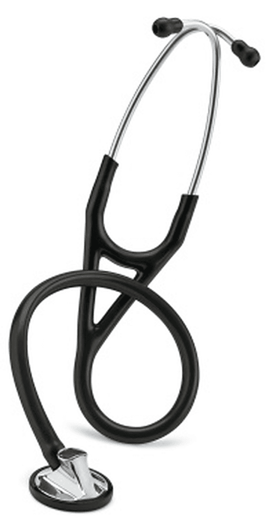 Stéthoscope Littmann Master Cardiology : vue de face avec tubulure et finition de pavillon correspondant à cette variante