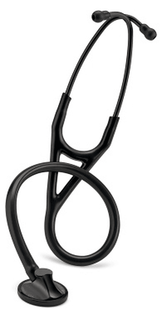 Stéthoscope Littmann Master Cardiology : vue de face avec tubulure et finition de pavillon correspondant à cette variante