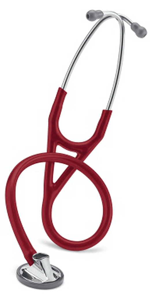 Stéthoscope Littmann Master Cardiology : vue de face avec tubulure et finition de pavillon correspondant à cette variante