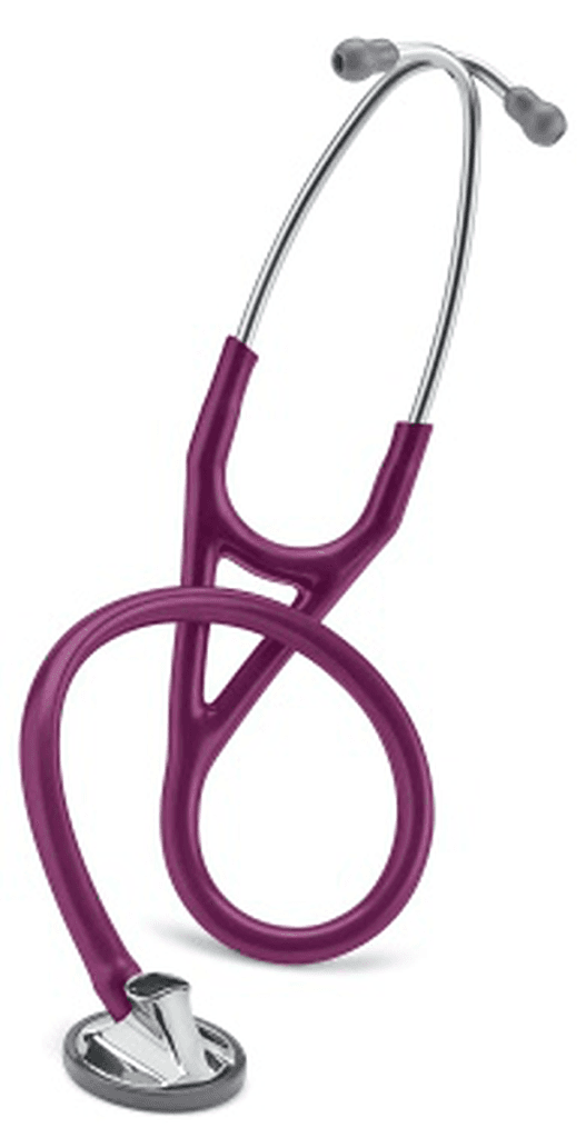 Stéthoscope Littmann Master Cardiology : vue de face avec tubulure et finition de pavillon correspondant à cette variante