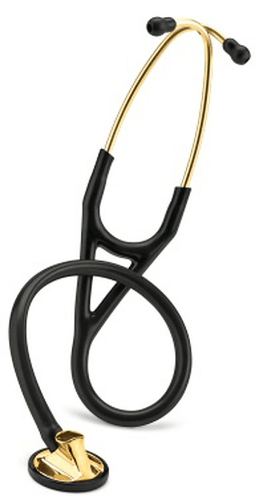 Stéthoscope Littmann Master Cardiology : vue de face avec tubulure et finition de pavillon correspondant à cette variante