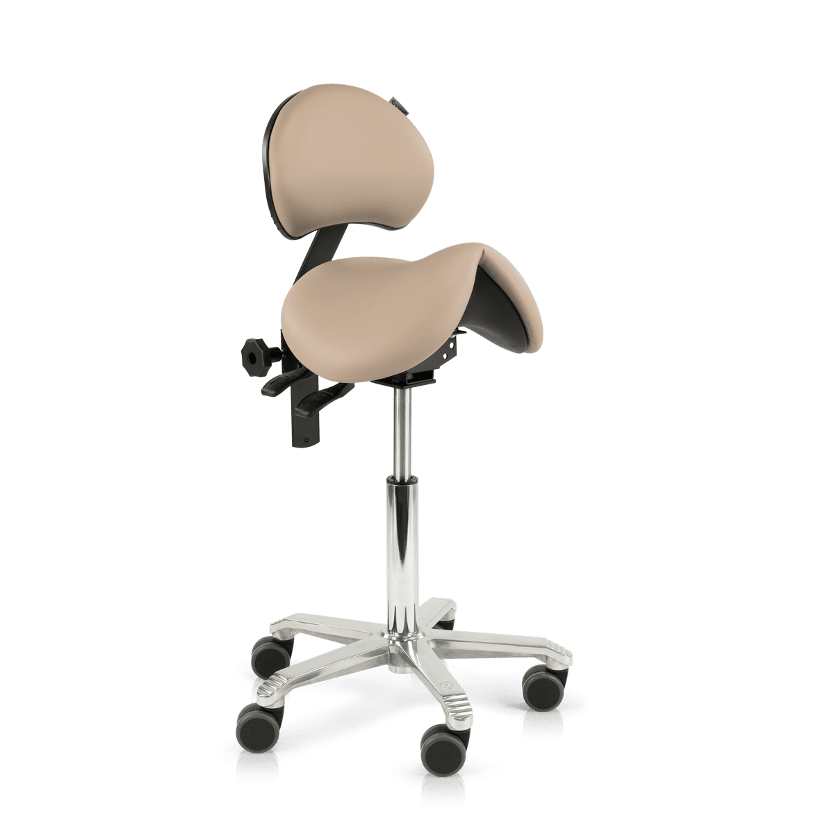 Tabouret selle médical Score Jumper avec soutien lombaire sans coutures, vue officielle 1