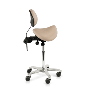 Tabouret selle médical Score Jumper avec soutien lombaire sans coutures, vue officielle 2