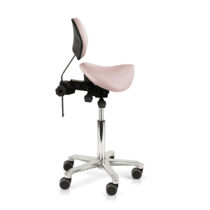 Tabouret selle médical Score Amazone avec soutien lombaire sans coutures, vue officielle 2