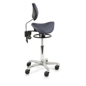 Tabouret selle médical Score Amazone Balance avec soutien lombaire sans coutures, vue officielle 2