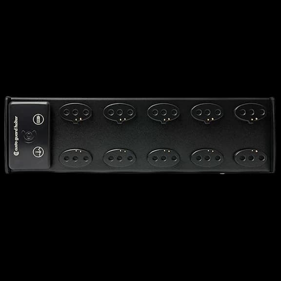 Station custo base 6 équipée de plusieurs enregistreurs custo guard holter