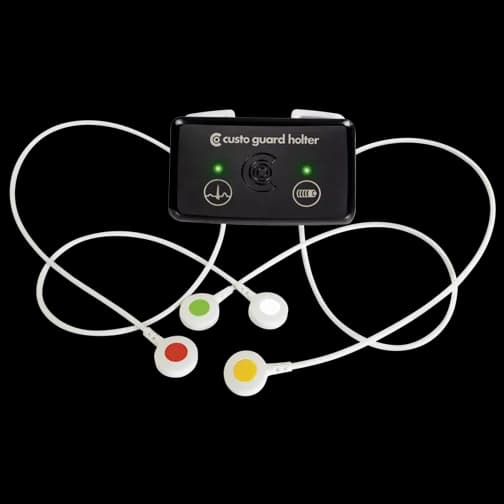 custo guard holter avec câble à quatre électrodes
