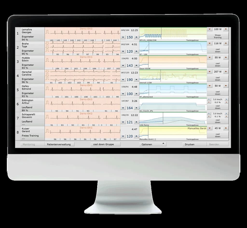 Écran de supervision custo diagnostic rehab