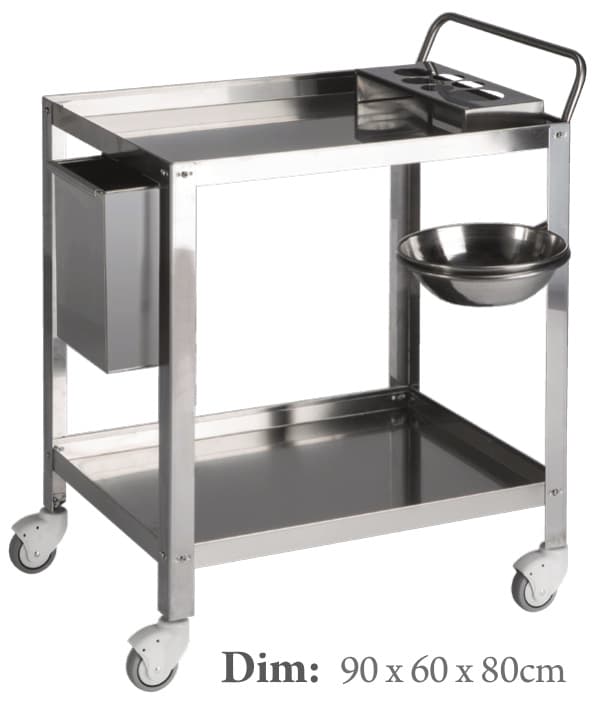 Chariot de service inox Fazzini 02.872.00