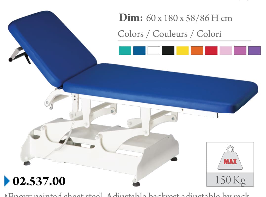 Divan d'examen à hauteur variable Fazzini 02.537.10