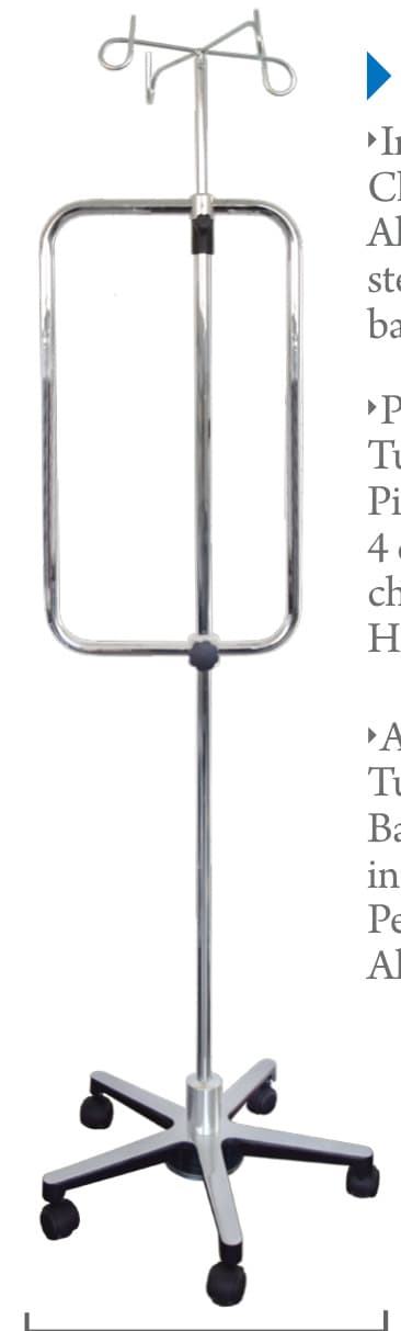 Statif porte-pompe à perfusion Fazzini 02.690.00