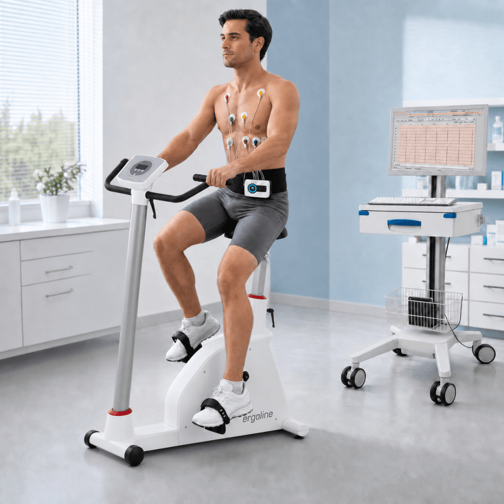 Pack epreuve effort cardiologie avec Custo Cardio 300 et ergometre velo Ergoselect 1