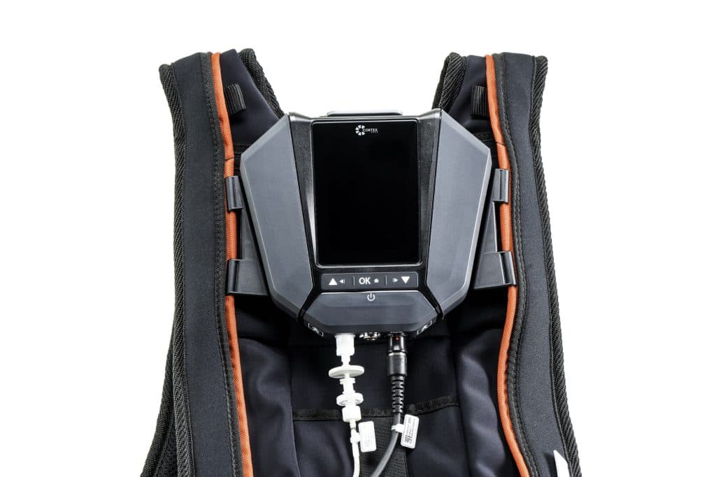 Unité mobile C2in1 performance fixée sur le gilet de transport
